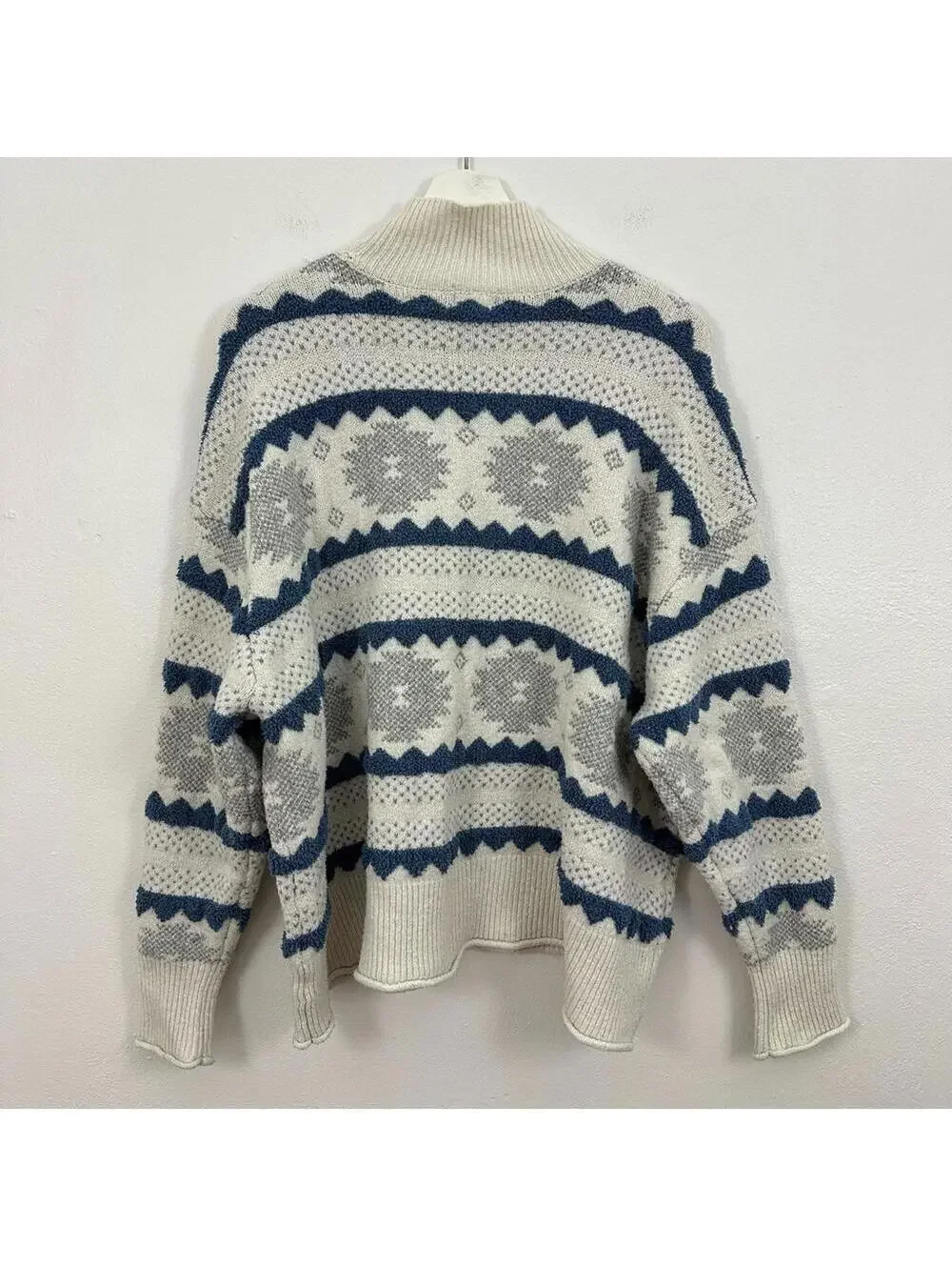 A.N.A. Women’s Boho Mockneck Multicolor Long Sleeve Sweater Size 1X ...